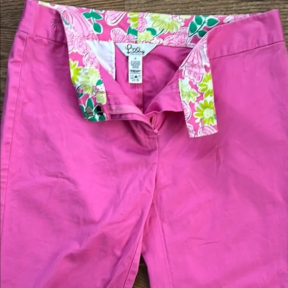 Lilly Pulitzer - Crop Palm Beach Pants - Size 6 - Excellent Condition - Picture 3 of 9